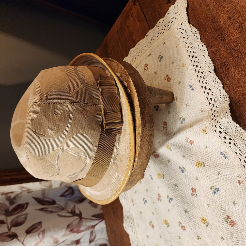 Coach Tan Fedora Hat